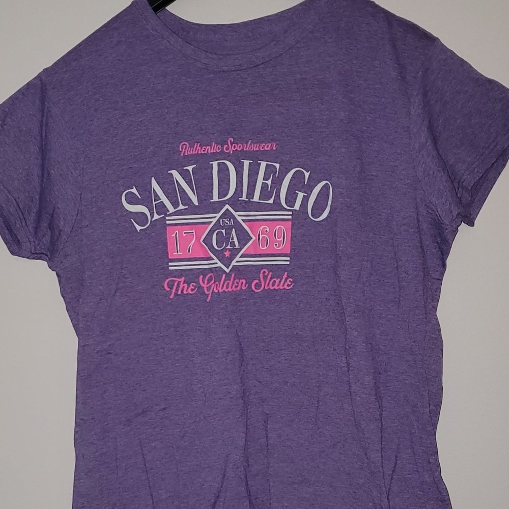 Point Sportswear Size XL purple San Diego tee shirt
